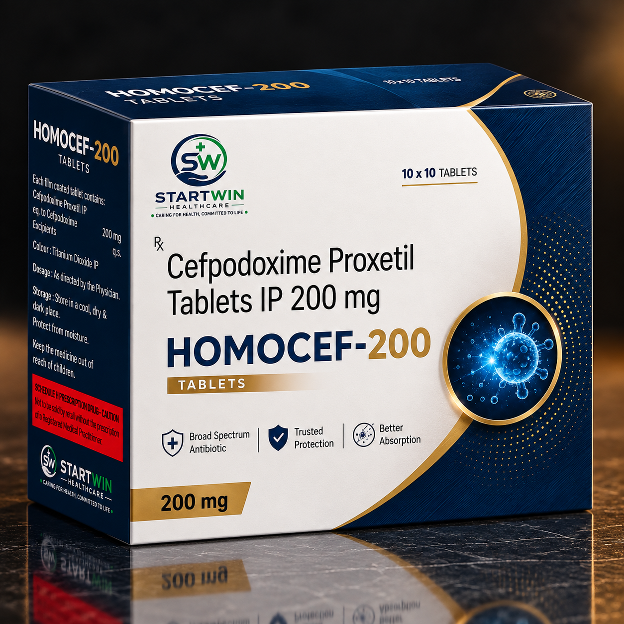 Homocef-200